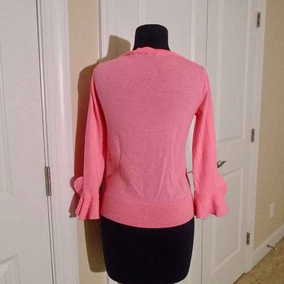 J CREW Crewneck Ruffle Sleeve Sweater XS - Picture 6 of 7